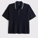 Tipped Zip Sweater Polo
