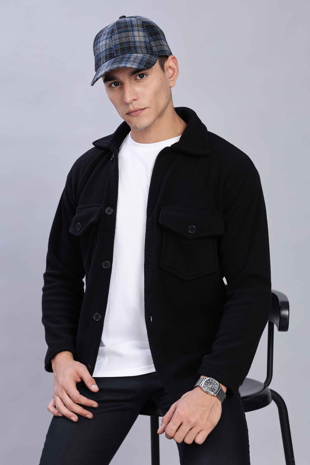 Black overshirt