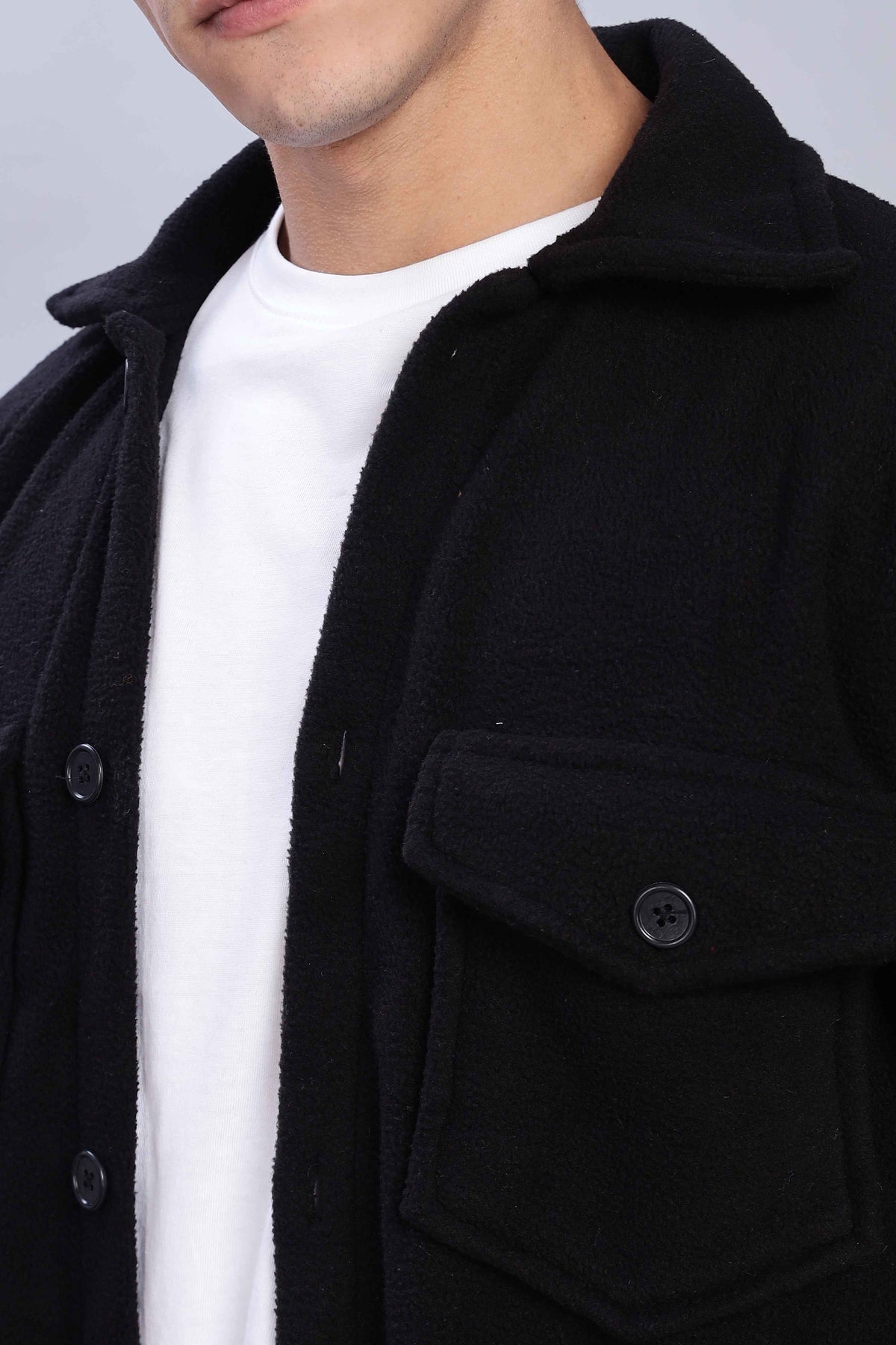 Black overshirt