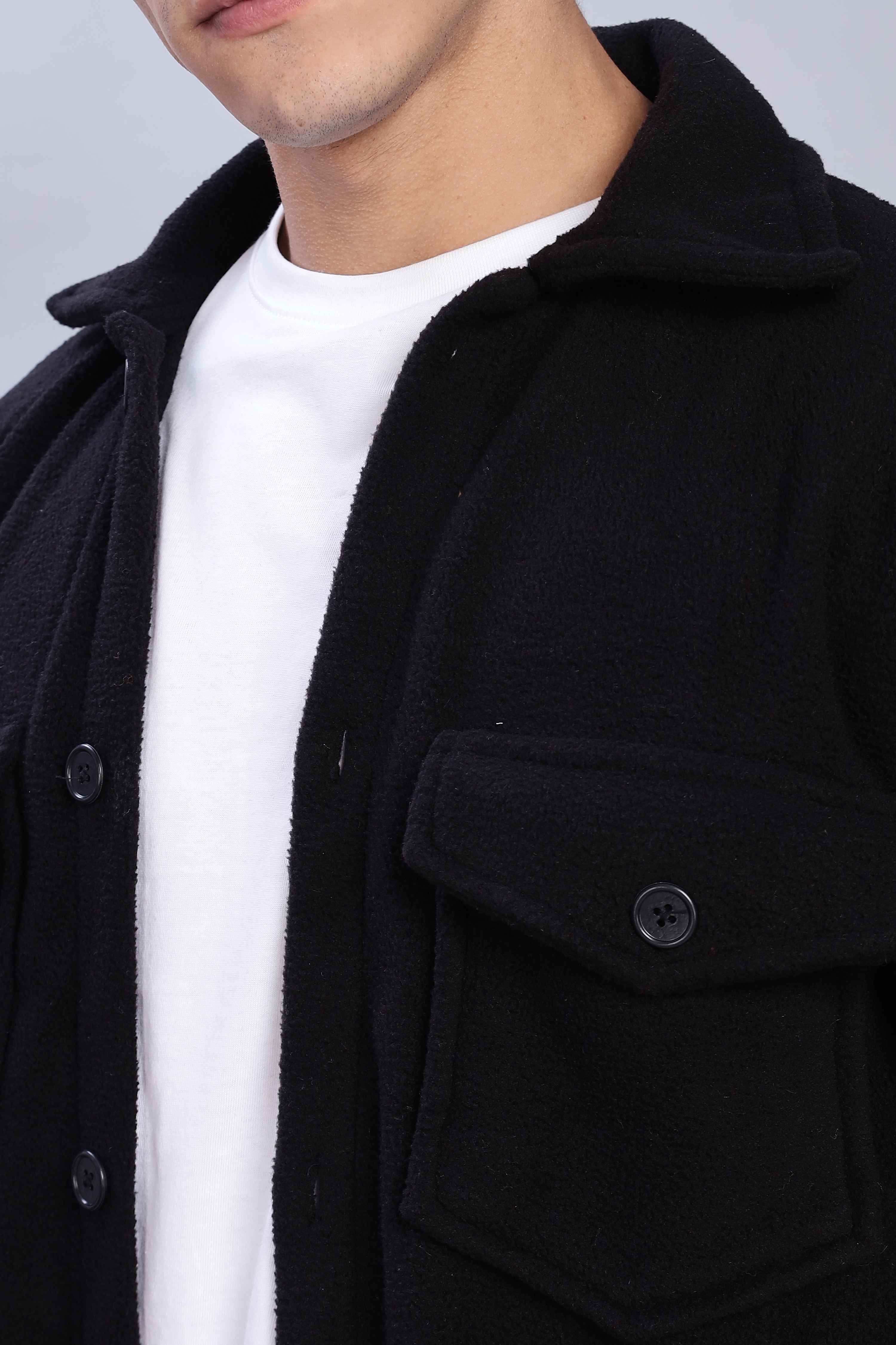 Black overshirt