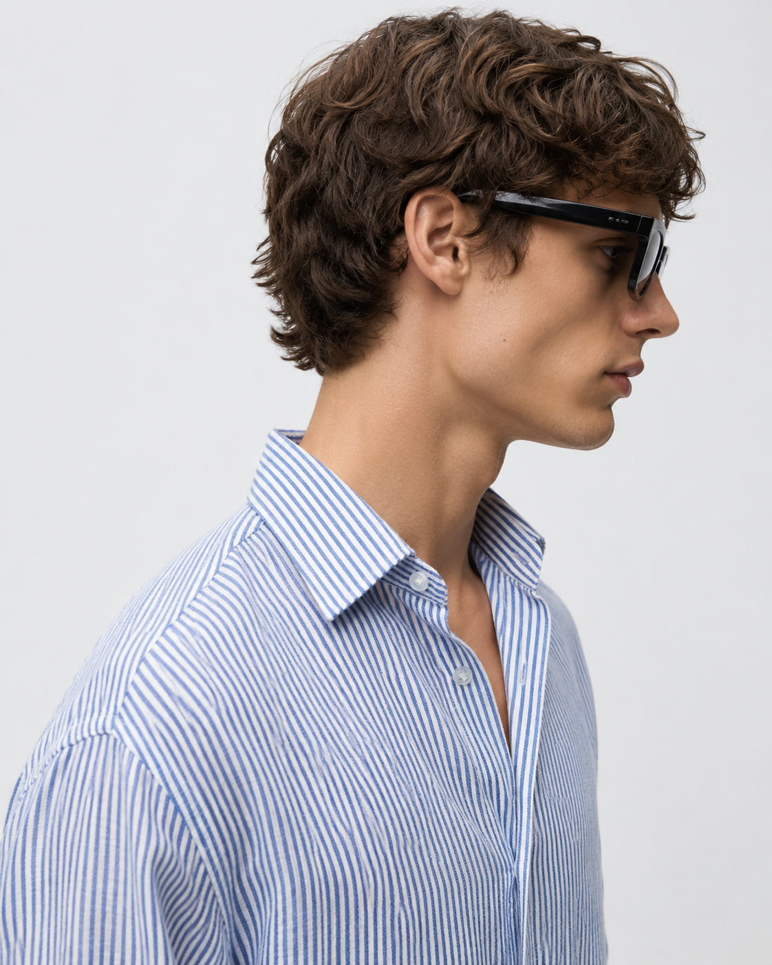 Regular fit pink Linen shirt
