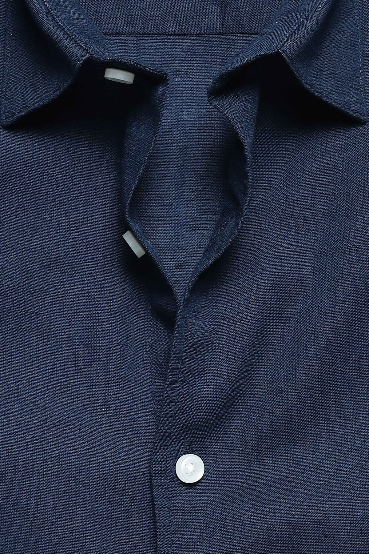 Regular fit light blue Linen shirt