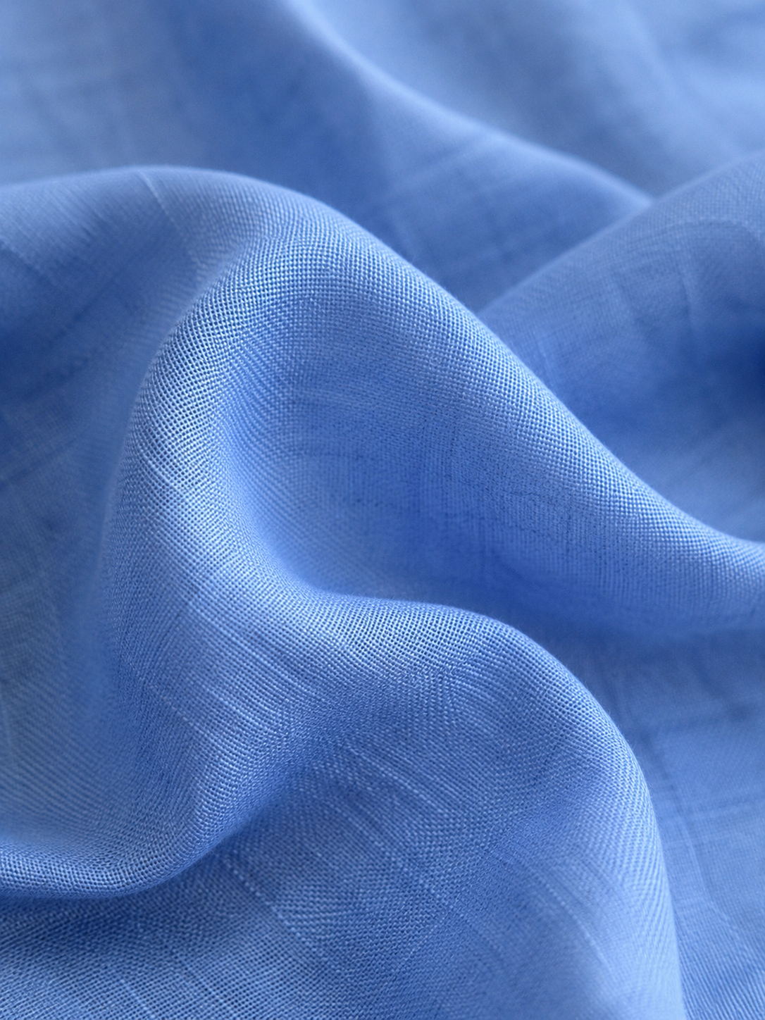 Regular fit real Blue Linen shirt