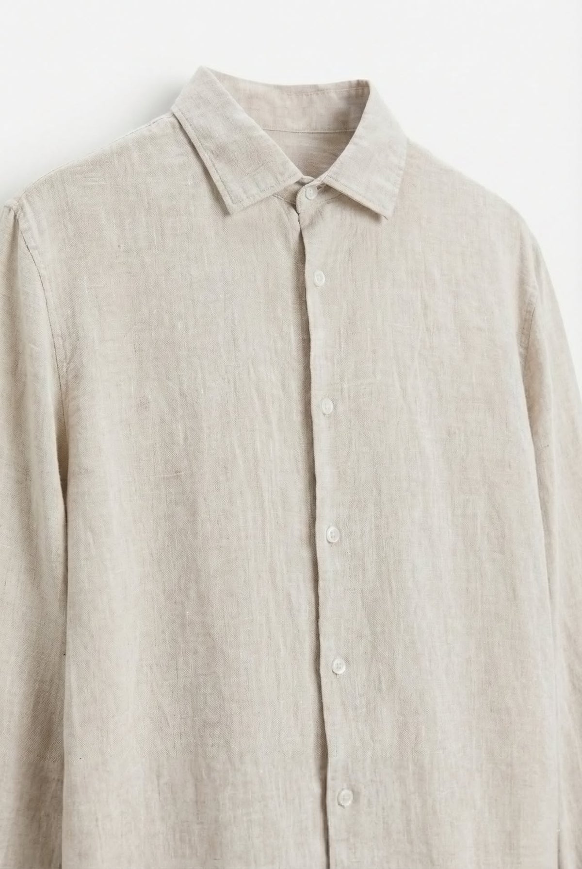 Relaxed fit Linen Light beige