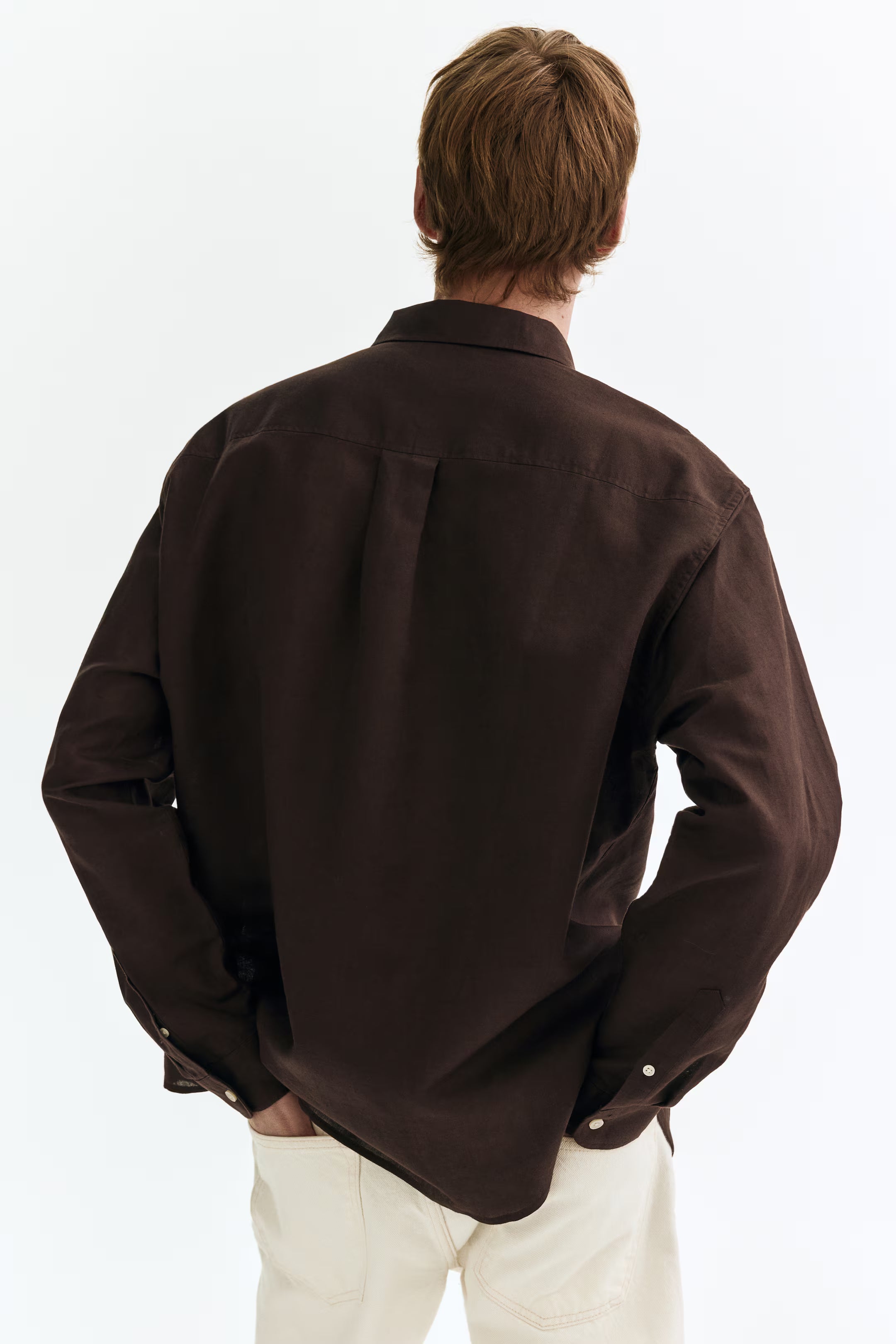 Regular Fit Oxford shirt Dark brown