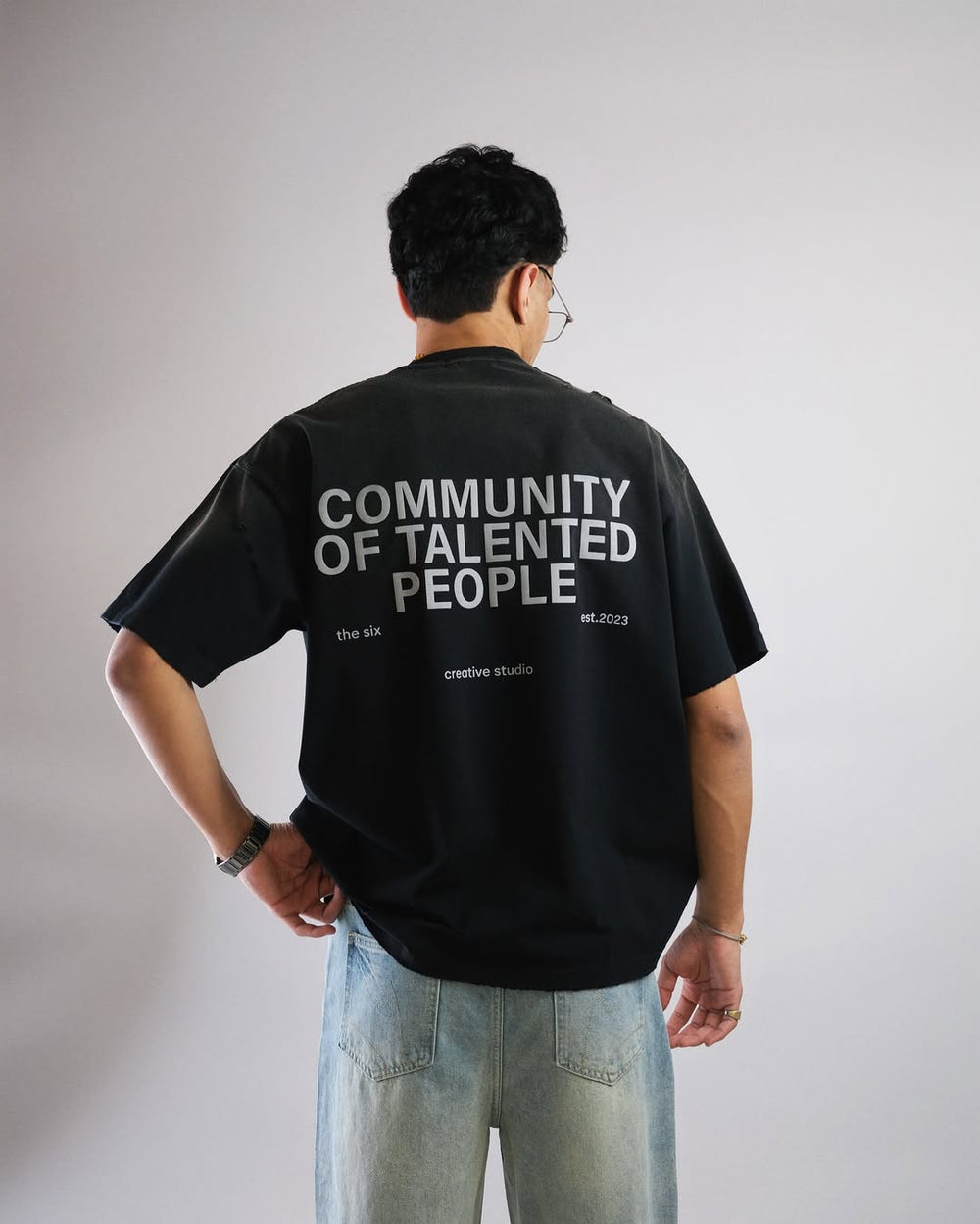 T-shirt Community of Talented People Black · 240 GSM · Oversized Fit