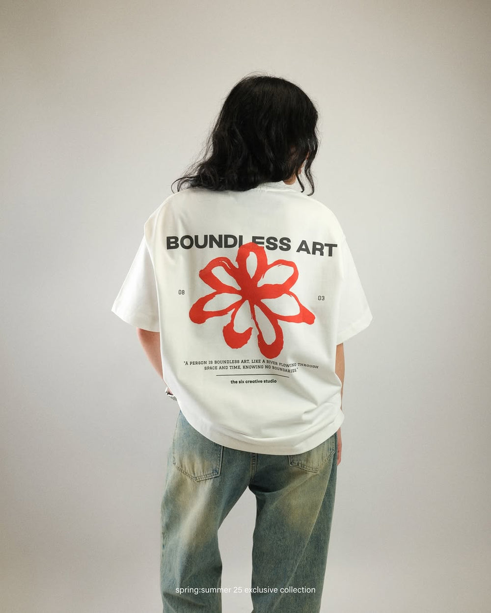 T-shirt Boundless Art Flower GEN1 · 240 GSM · Oversized Fit