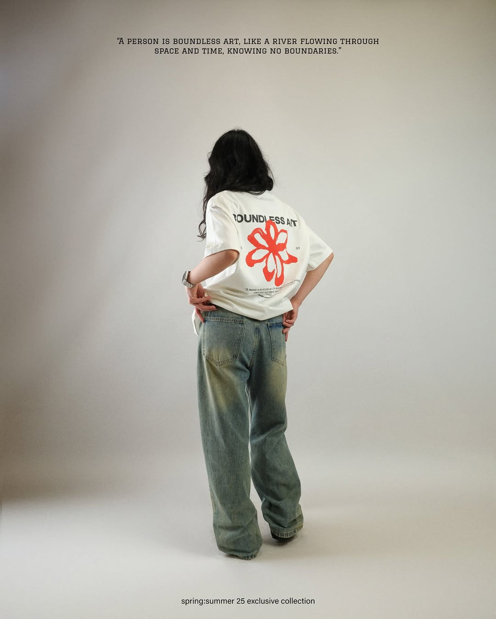 T-shirt Boundless Art Flower GEN1 · 240 GSM · Oversized Fit
