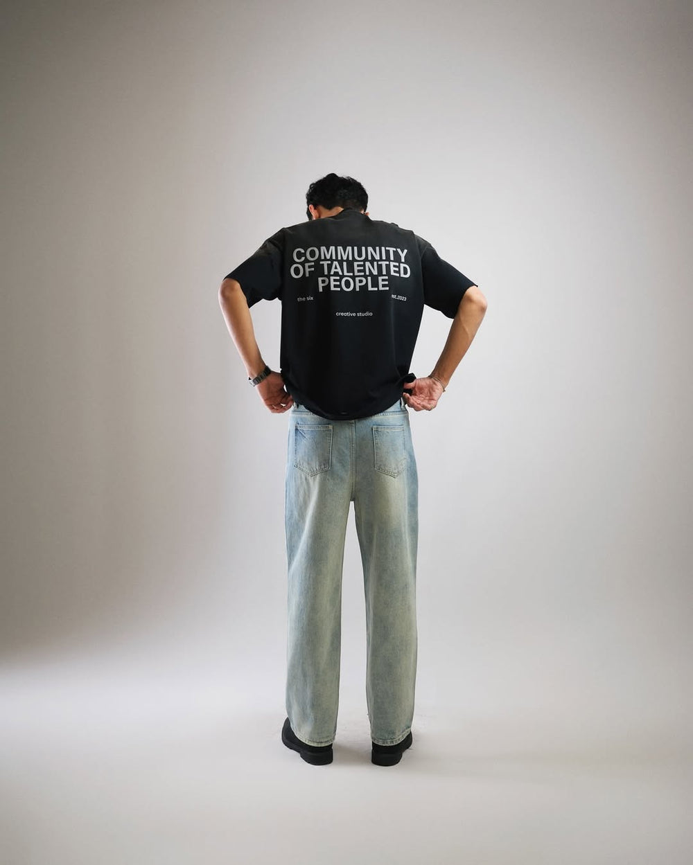 T-shirt Community of Talented People Black · 240 GSM · Oversized Fit