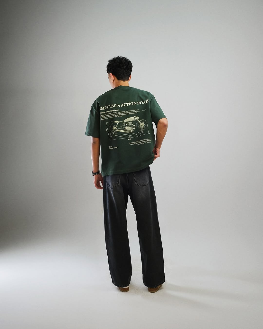 T-shirt Impulse & Action Road Green