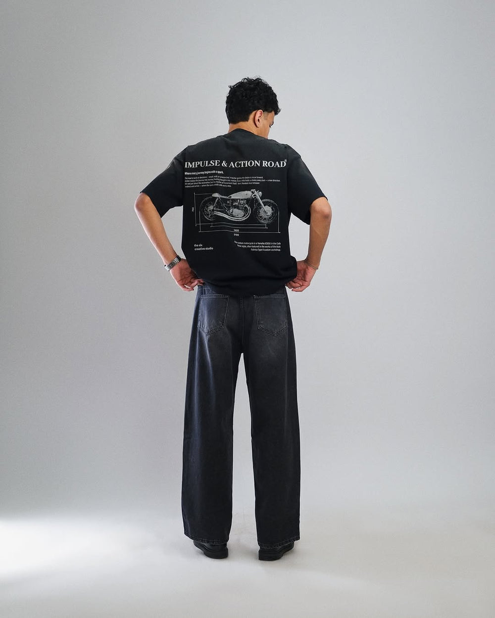 T-shirt Impulse & Action Road Black