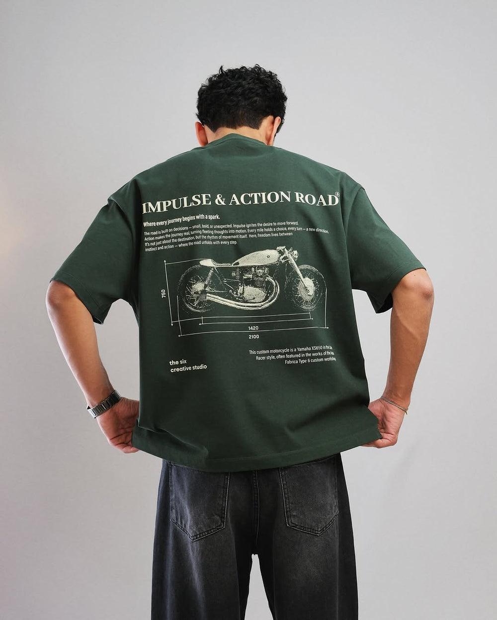 T-shirt Impulse & Action Road Green