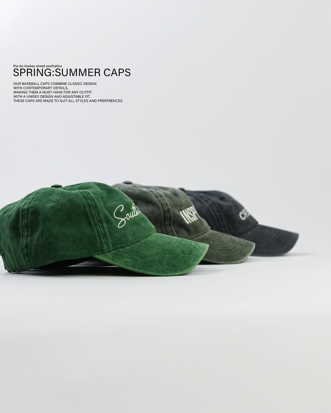 BASEBALL CAPS | SPRING:SUMMER 25