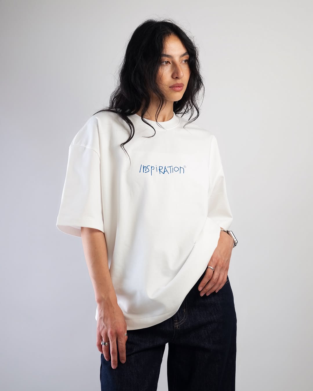 T-shirt INSPIRATION White Blue