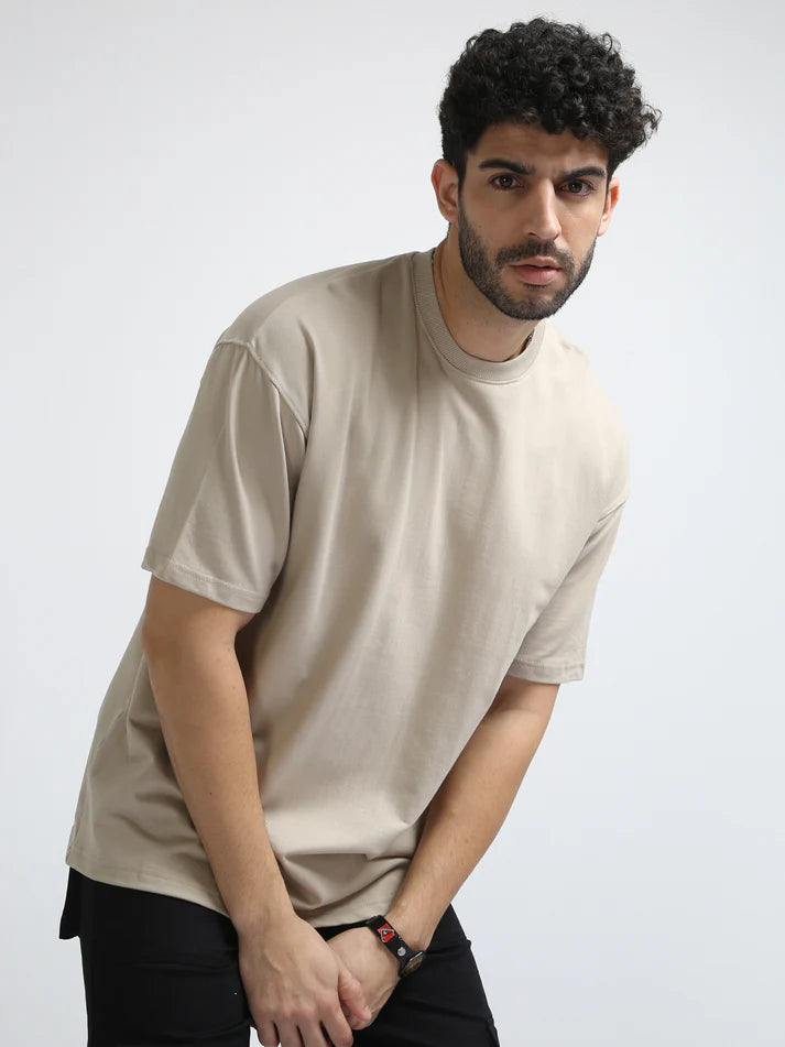 240 GSM OVERSIZE T SHIRT C-6 - BEIGE