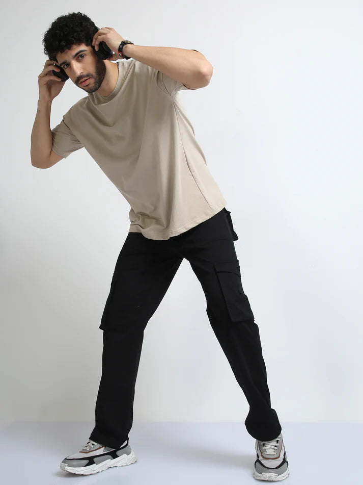 240 GSM OVERSIZE T SHIRT C-6 - BEIGE