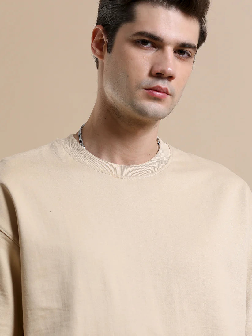 240 GSM OVERSIZE T SHIRT C-47 - CREAME