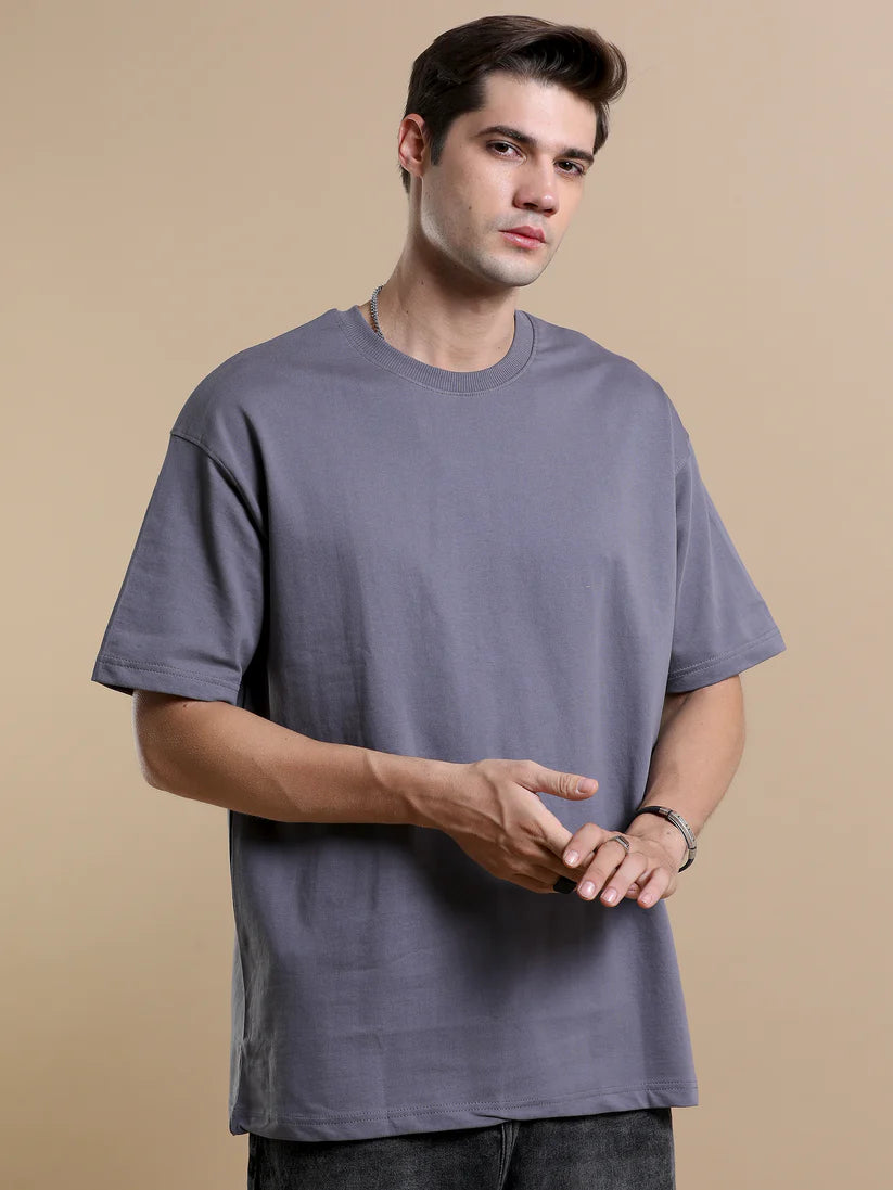 240 GSM OVERSIZE T SHIRT C-28 - STEEL GREY