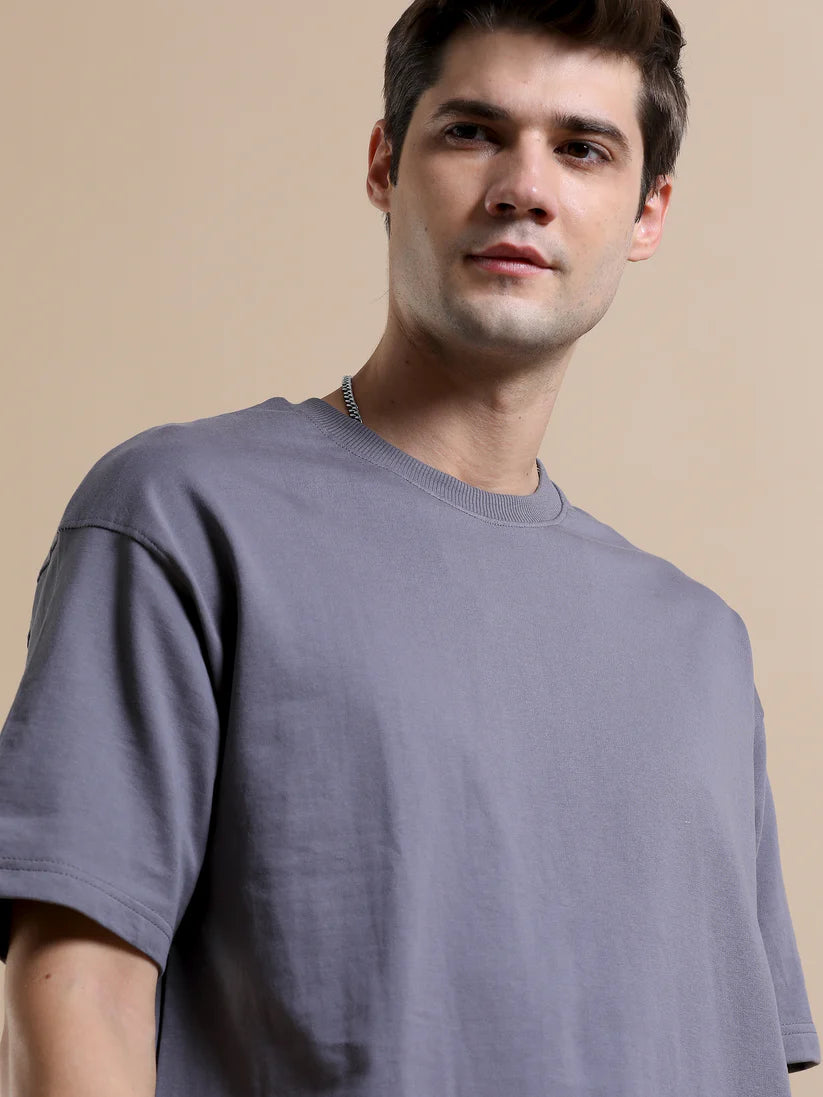 240 GSM OVERSIZE T SHIRT C-28 - STEEL GREY