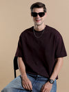 240 GSM OVERSIZE T SHIRT C-40 - Grape Wine