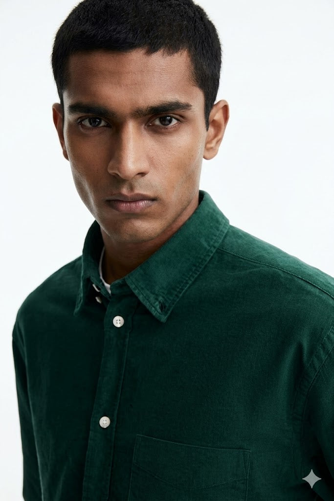 Regular Fit Oxford shirt Dark green