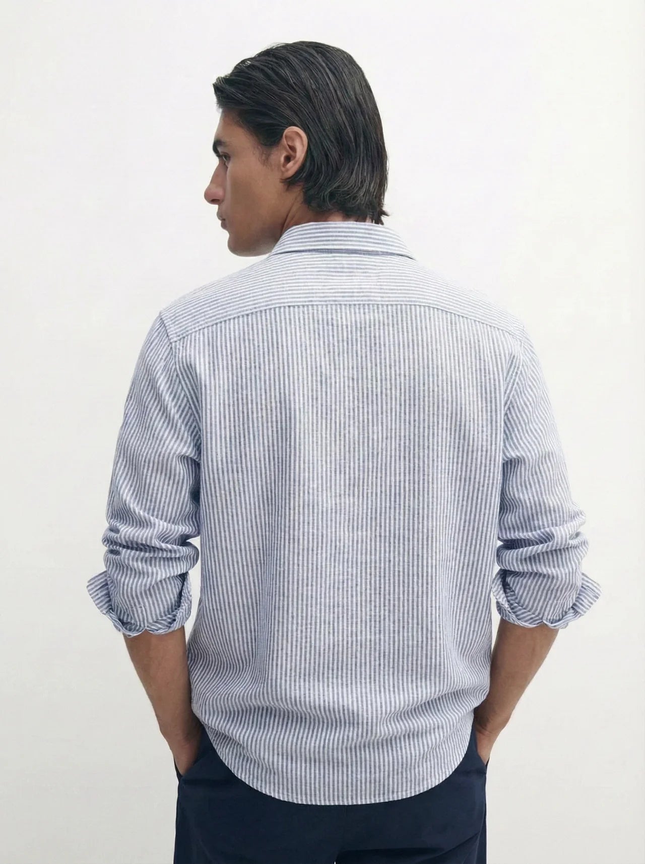 Relaxed fit Linen stripped shirt