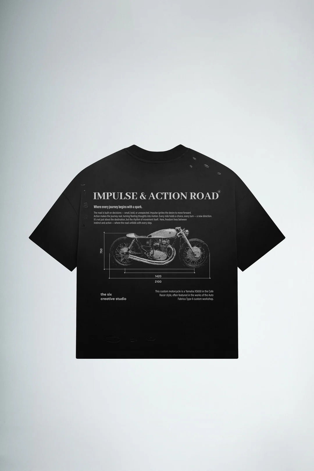 T-shirt Impulse & Action Road Black