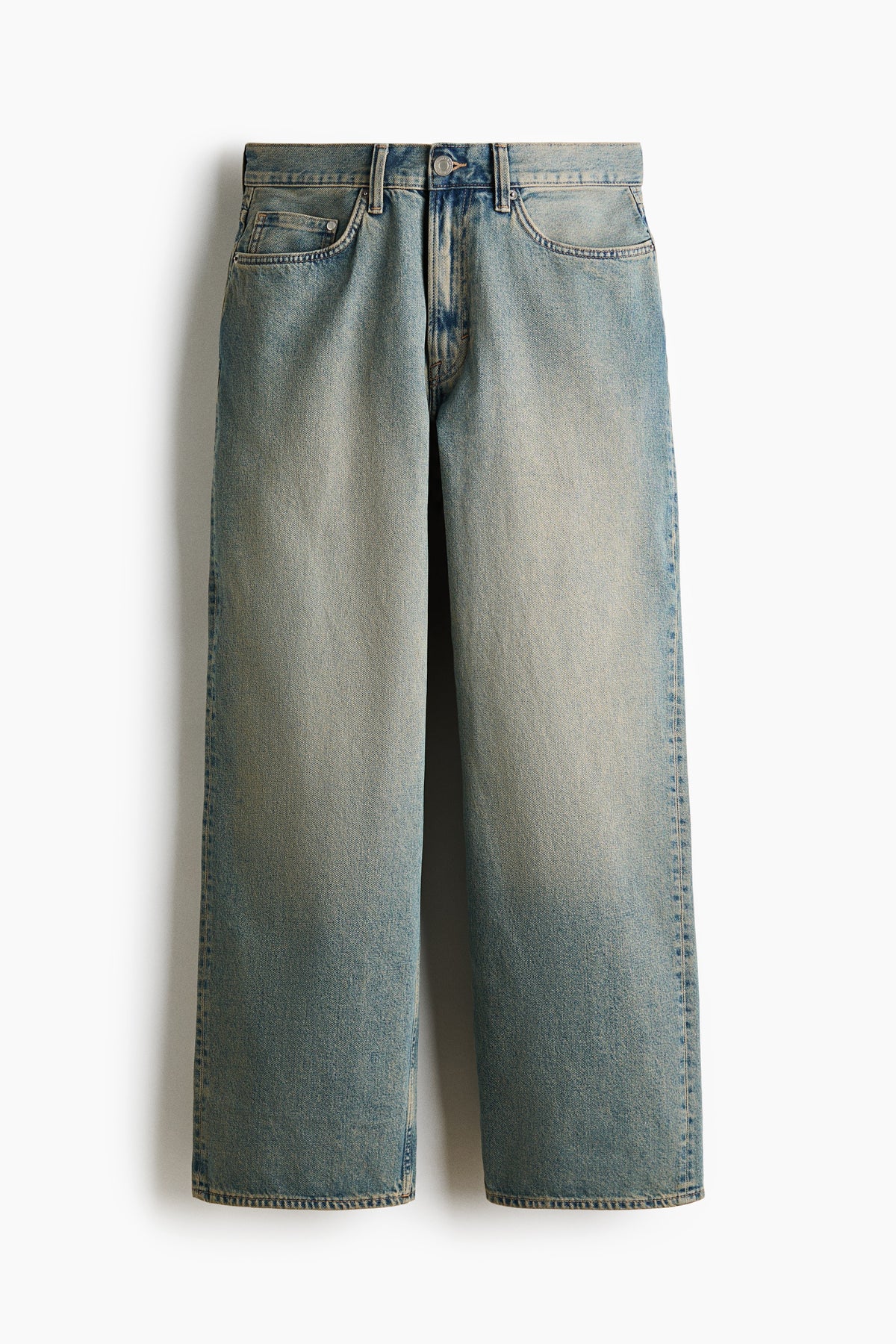 Baggy Jeans — Washed Denim Blue