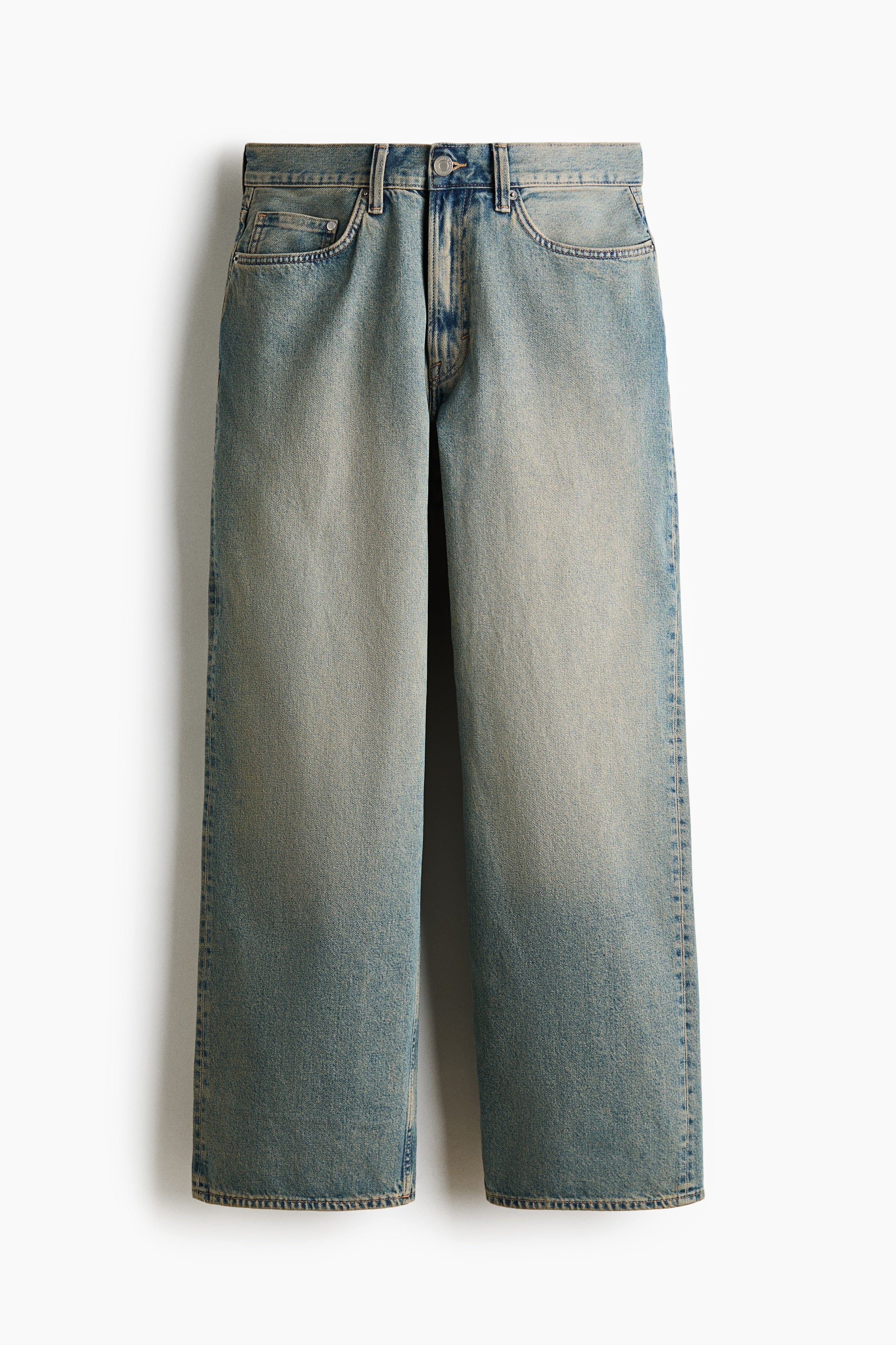Baggy Jeans — Washed Denim Blue