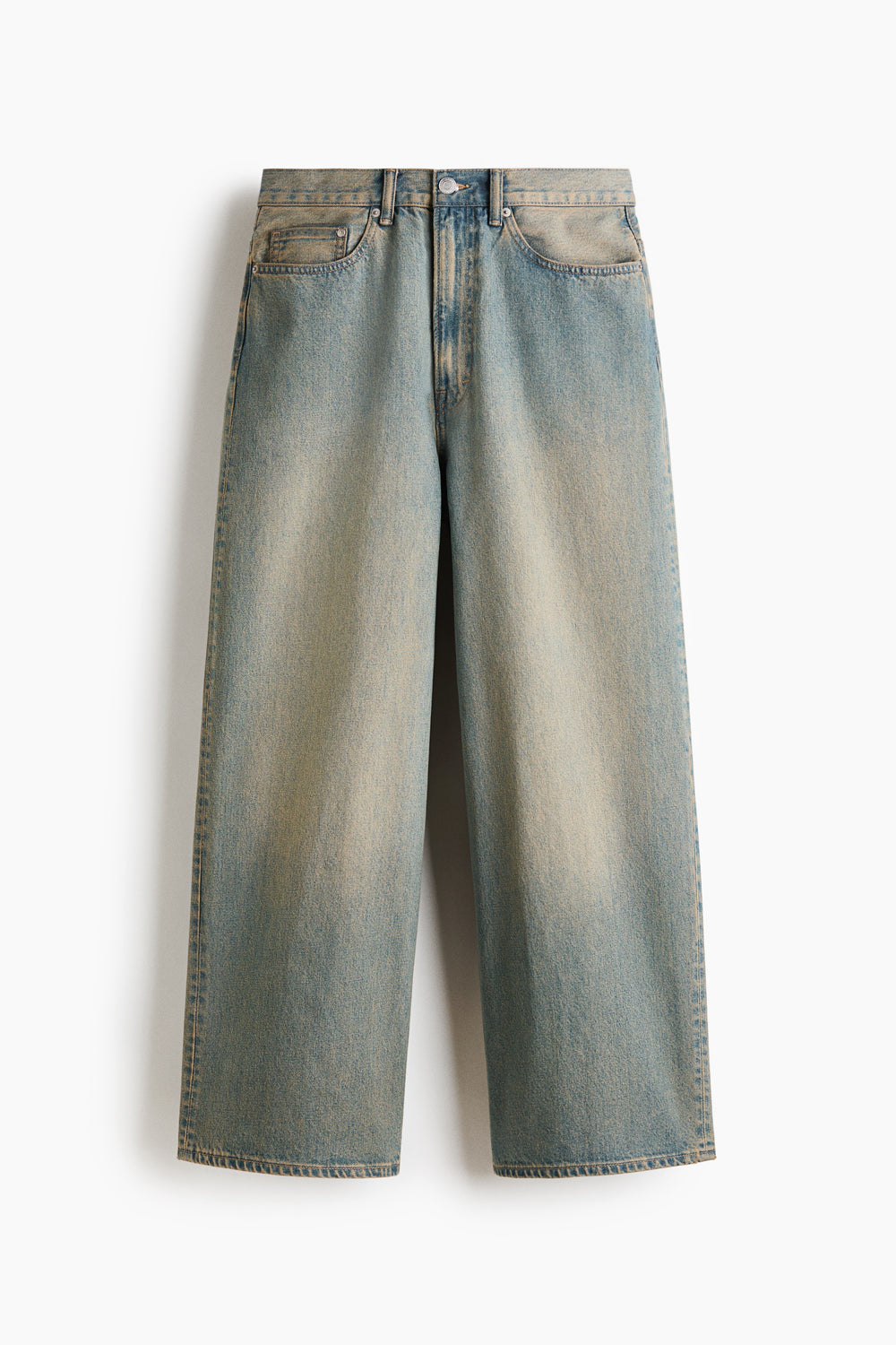 Baggy Jeans — Washed Light Denim Blue