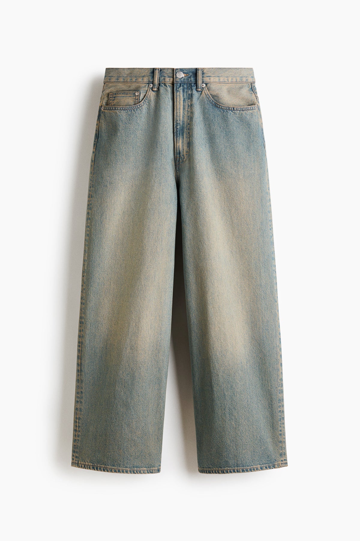Baggy Jeans — Washed Light Denim Blue