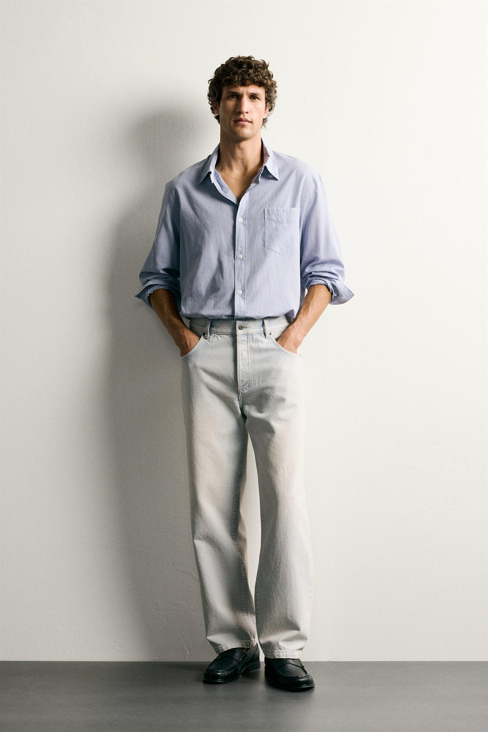 Cropped Baggy Fit Jeans
