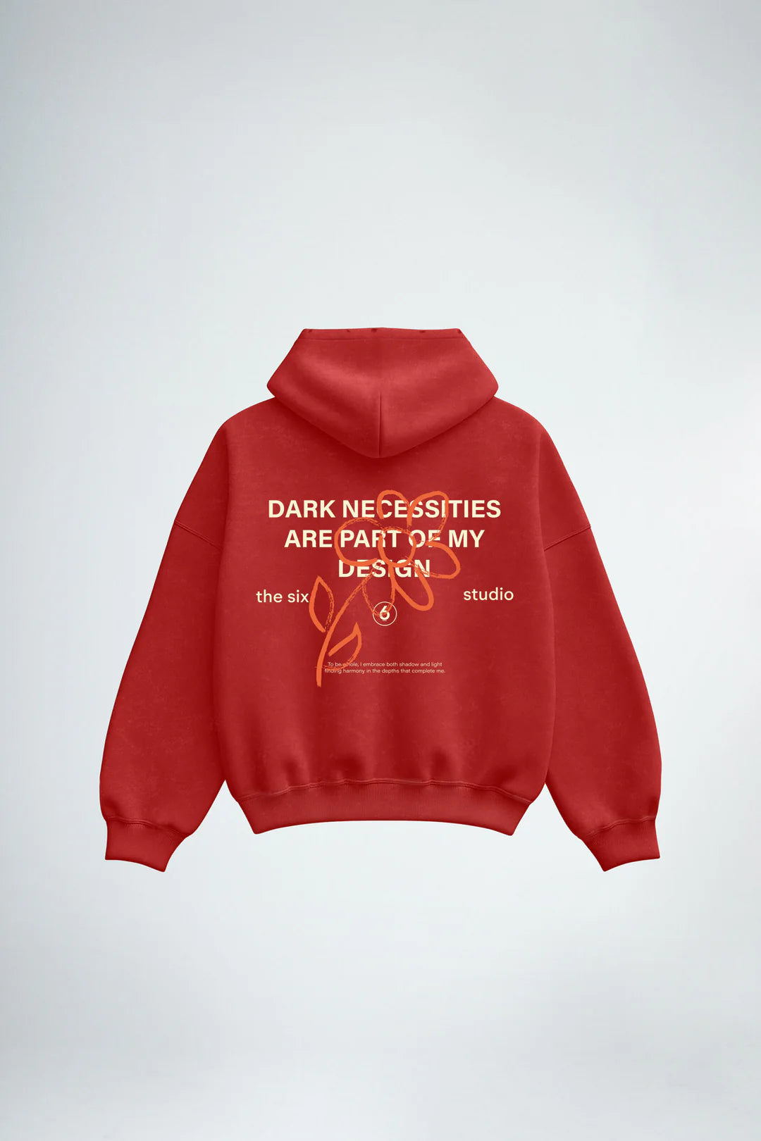 Hoodie Dark Necessities Red grunge 405 g