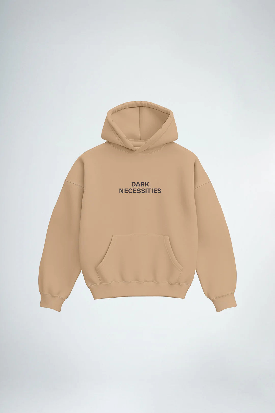 Hoodie Dark Necessities beige grunge 400g