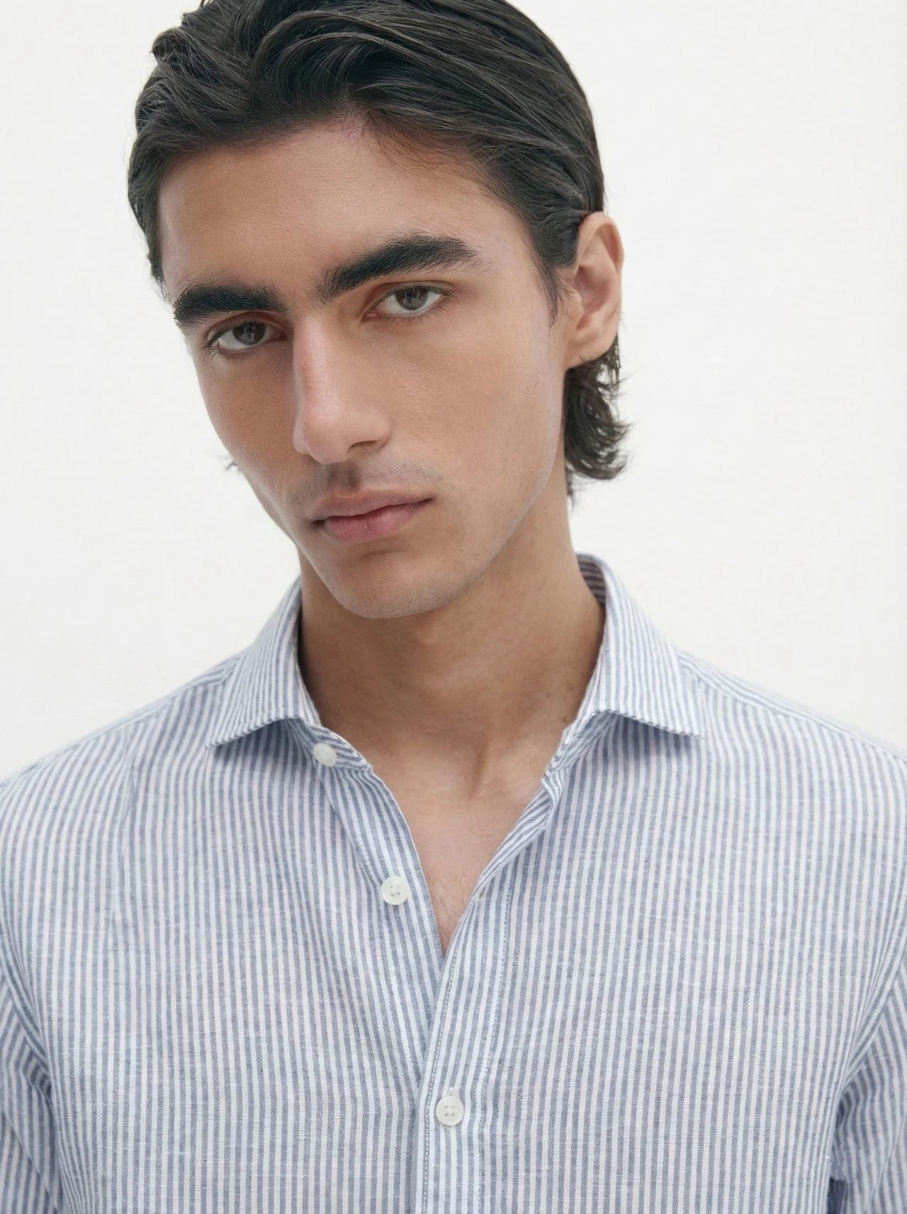 Relaxed fit Linen stripped shirt