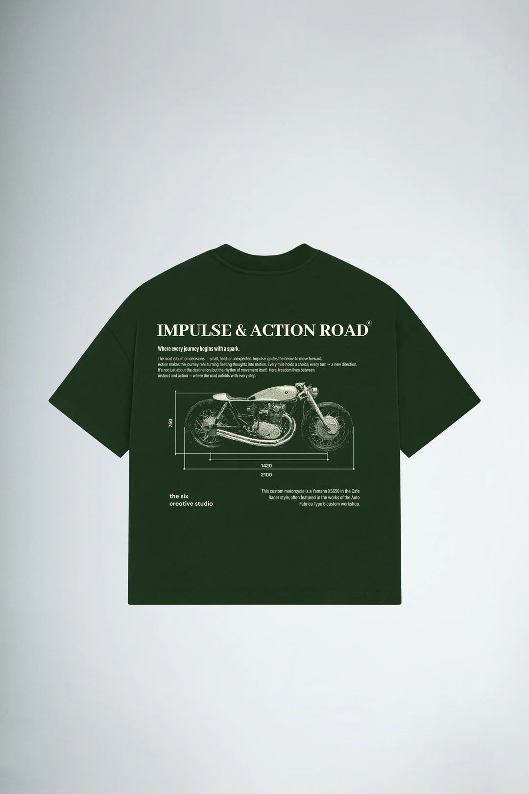 T-shirt Impulse & Action Road Green