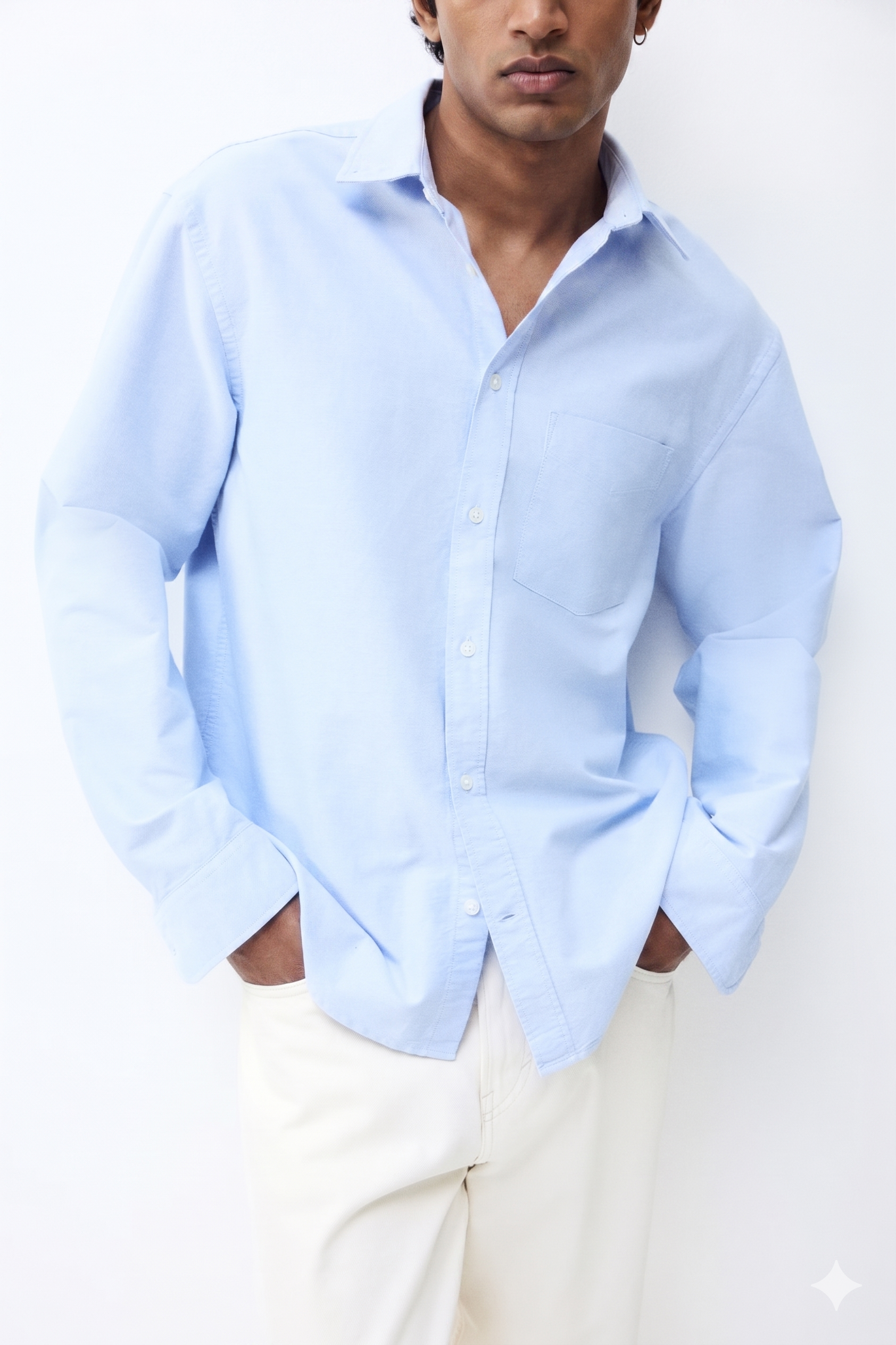 Regular Fit Oxford shirt Light blue