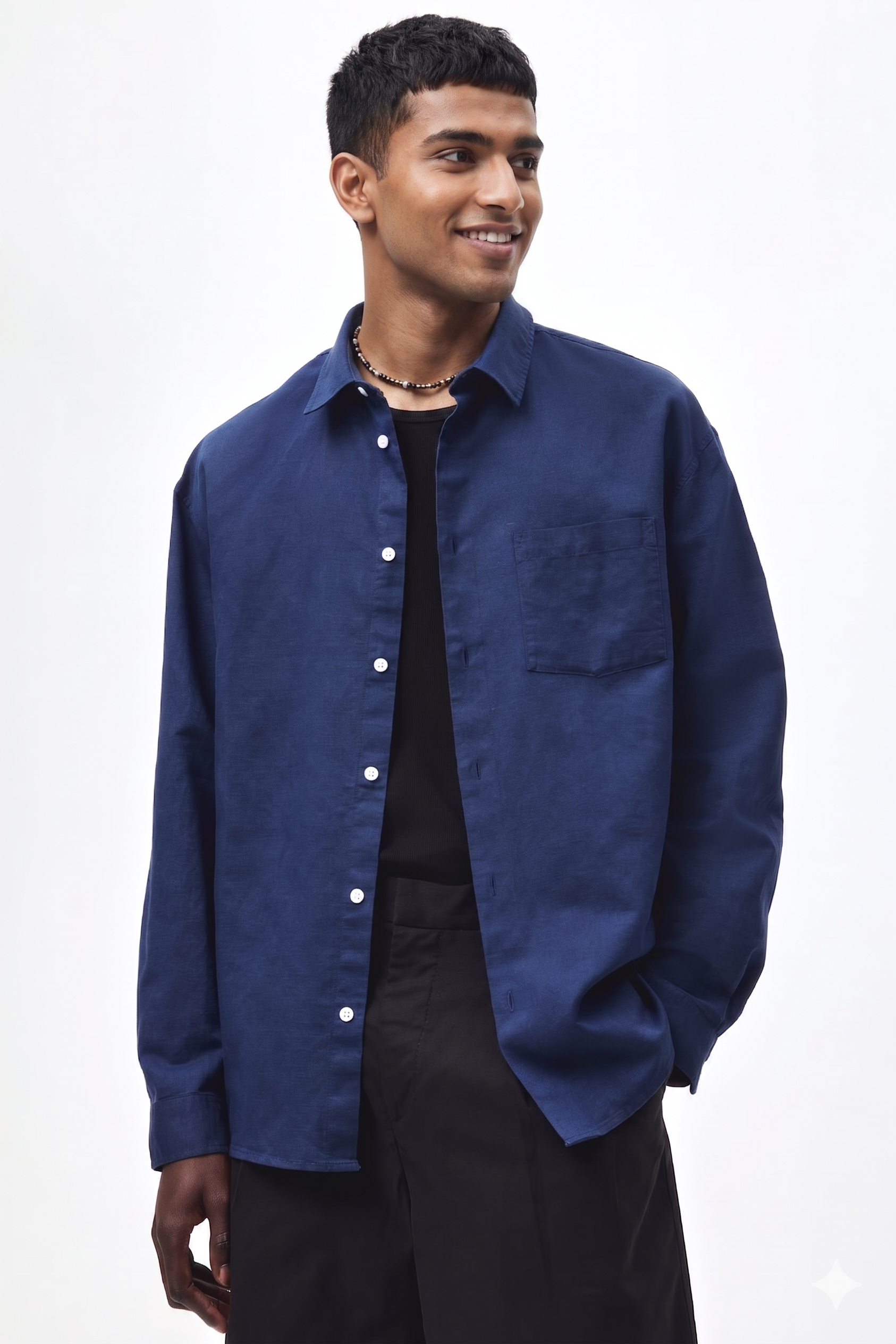 Regular Fit Oxford shirt Rust royale blue