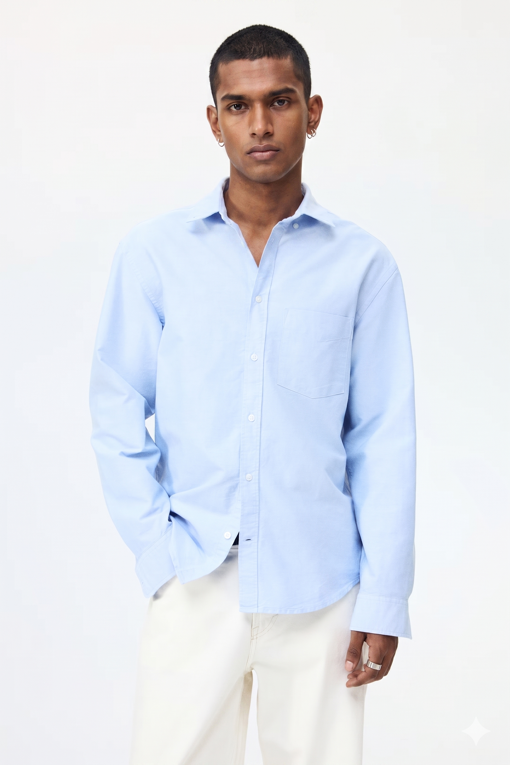 Regular Fit Oxford shirt Light blue