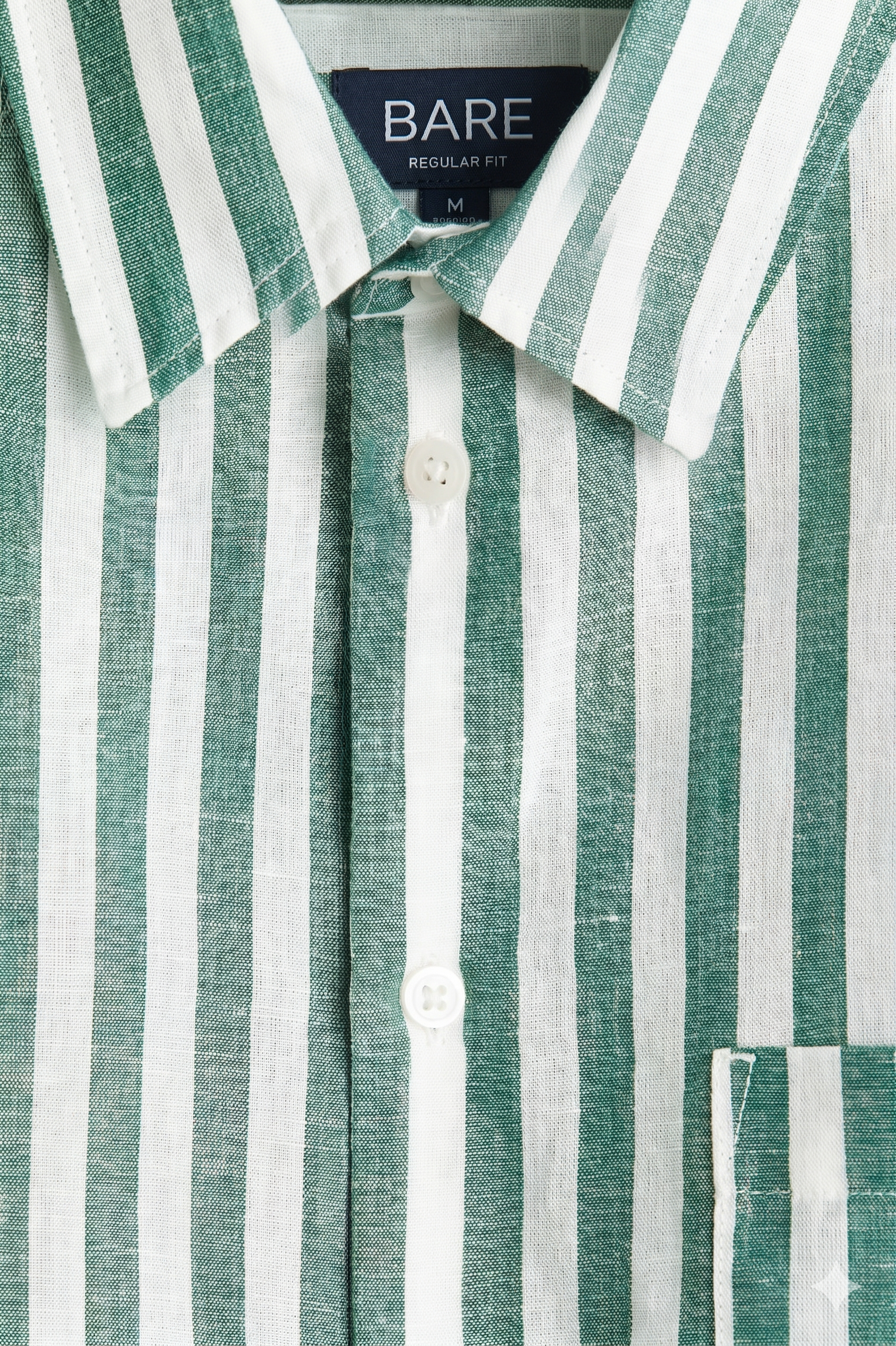 Regular Fit Oxford shirt Rust Green/Striped