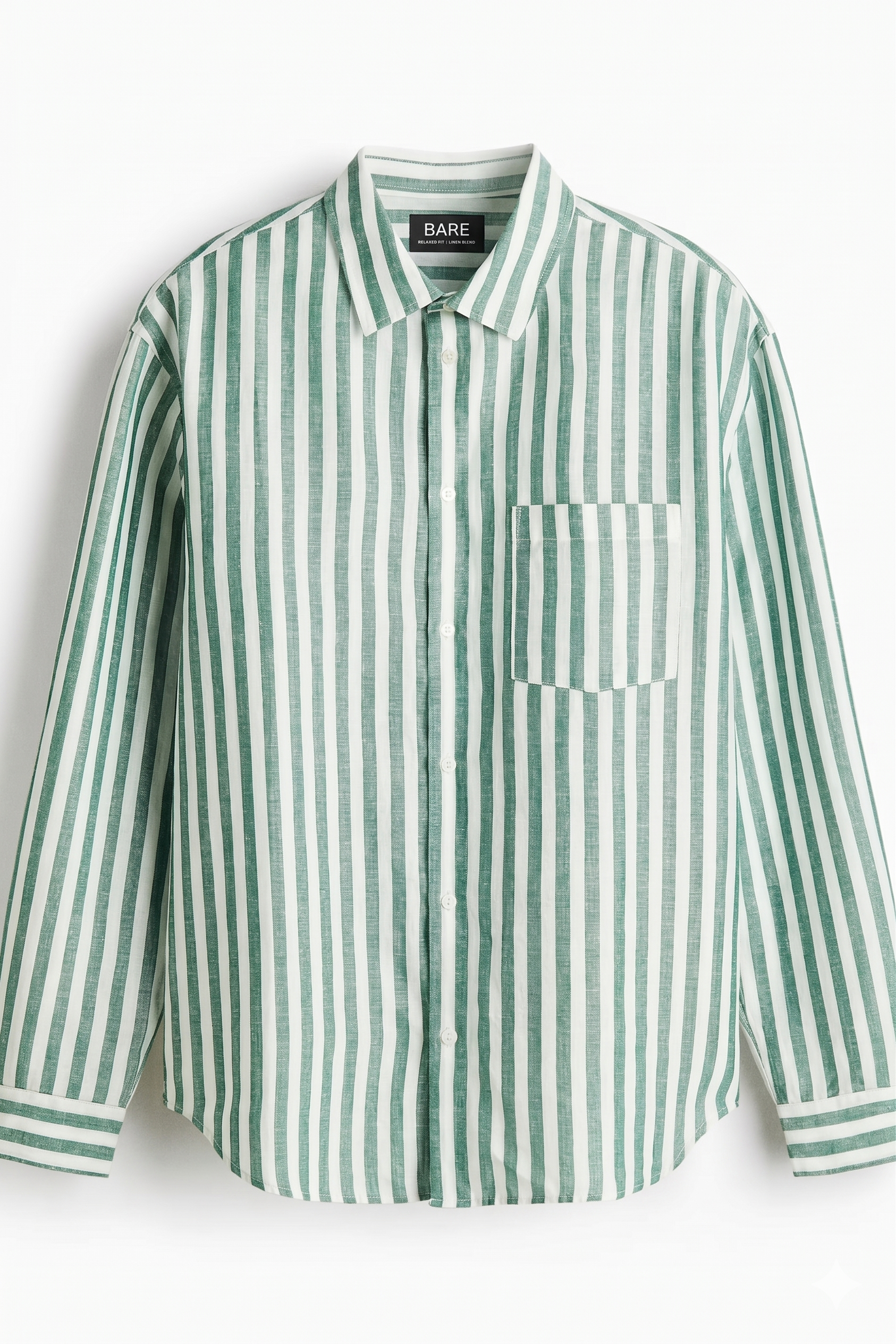 Regular Fit Oxford shirt Rust Green/Striped