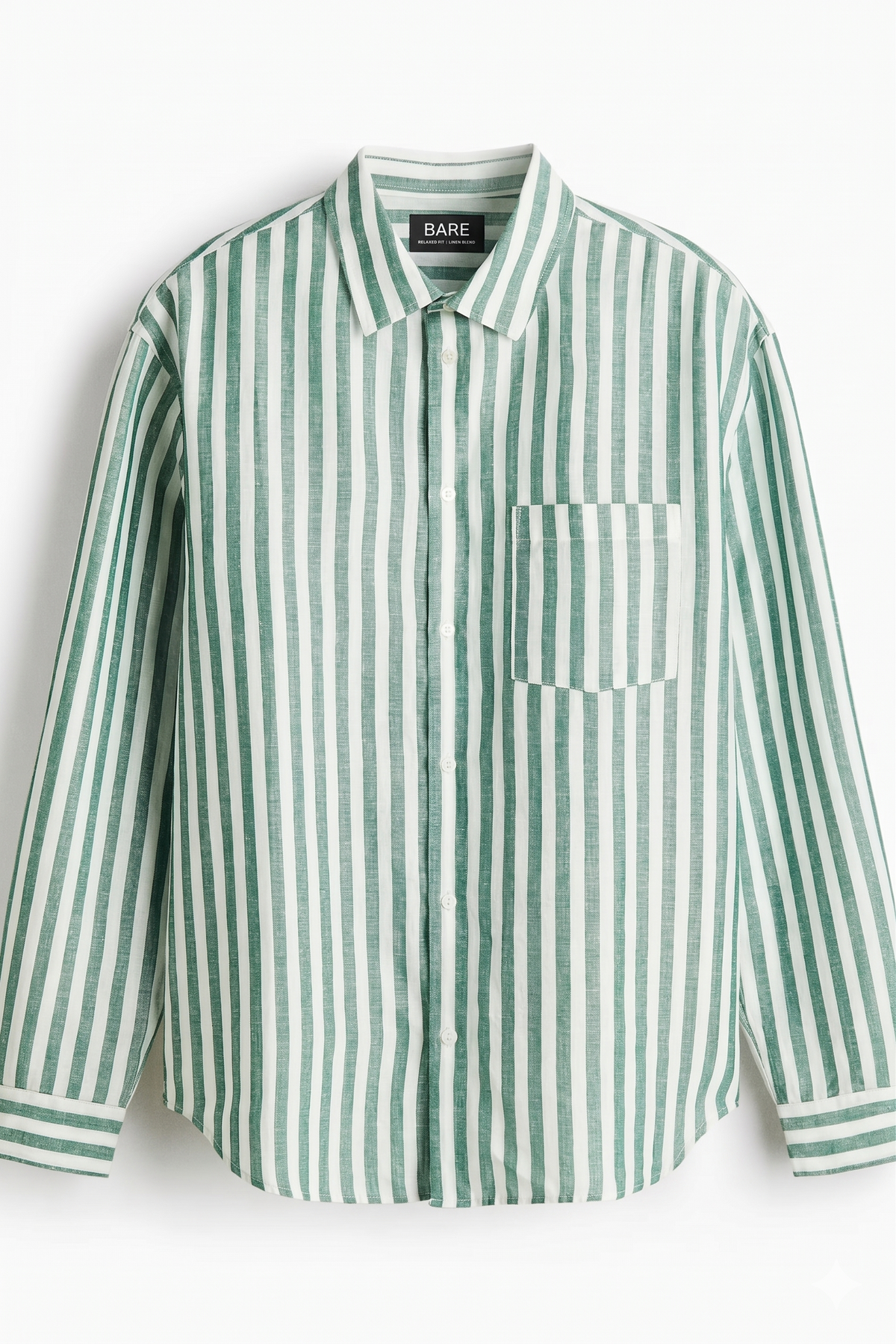 Regular Fit Oxford shirt Rust Green/Striped