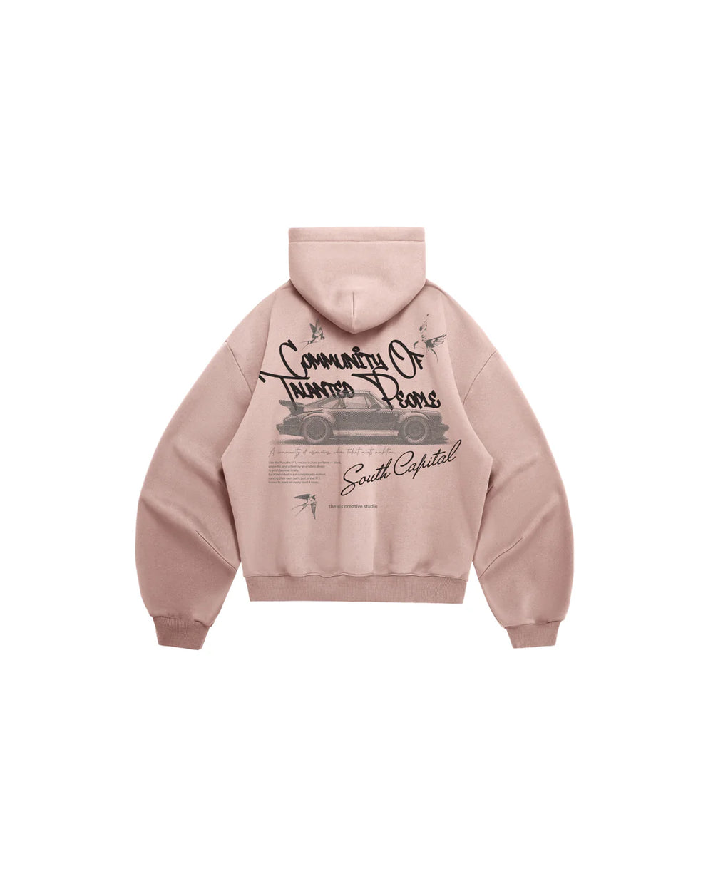 Oversized Hoodie COTP PRSCH Dusty Pink · 400 GSM
