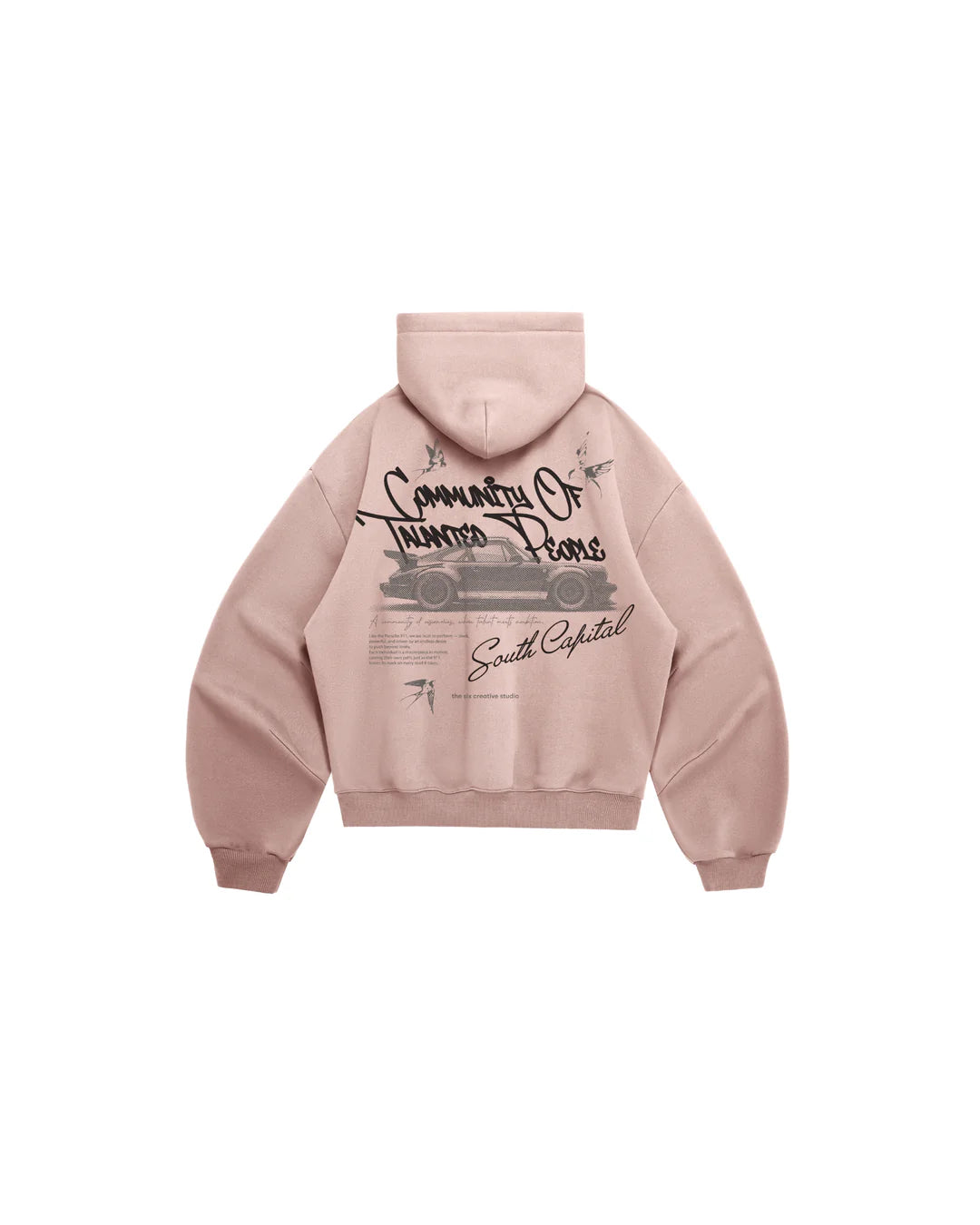 Hoodie COTP PRSCH dusty pink