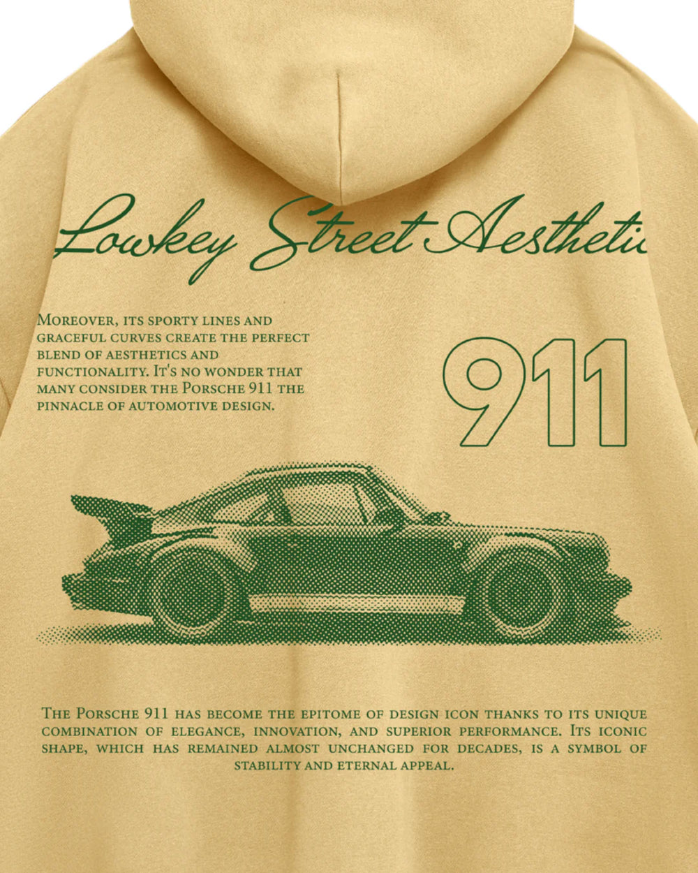 Oversized Hoodie PRSCH Mustard · 400 GSM