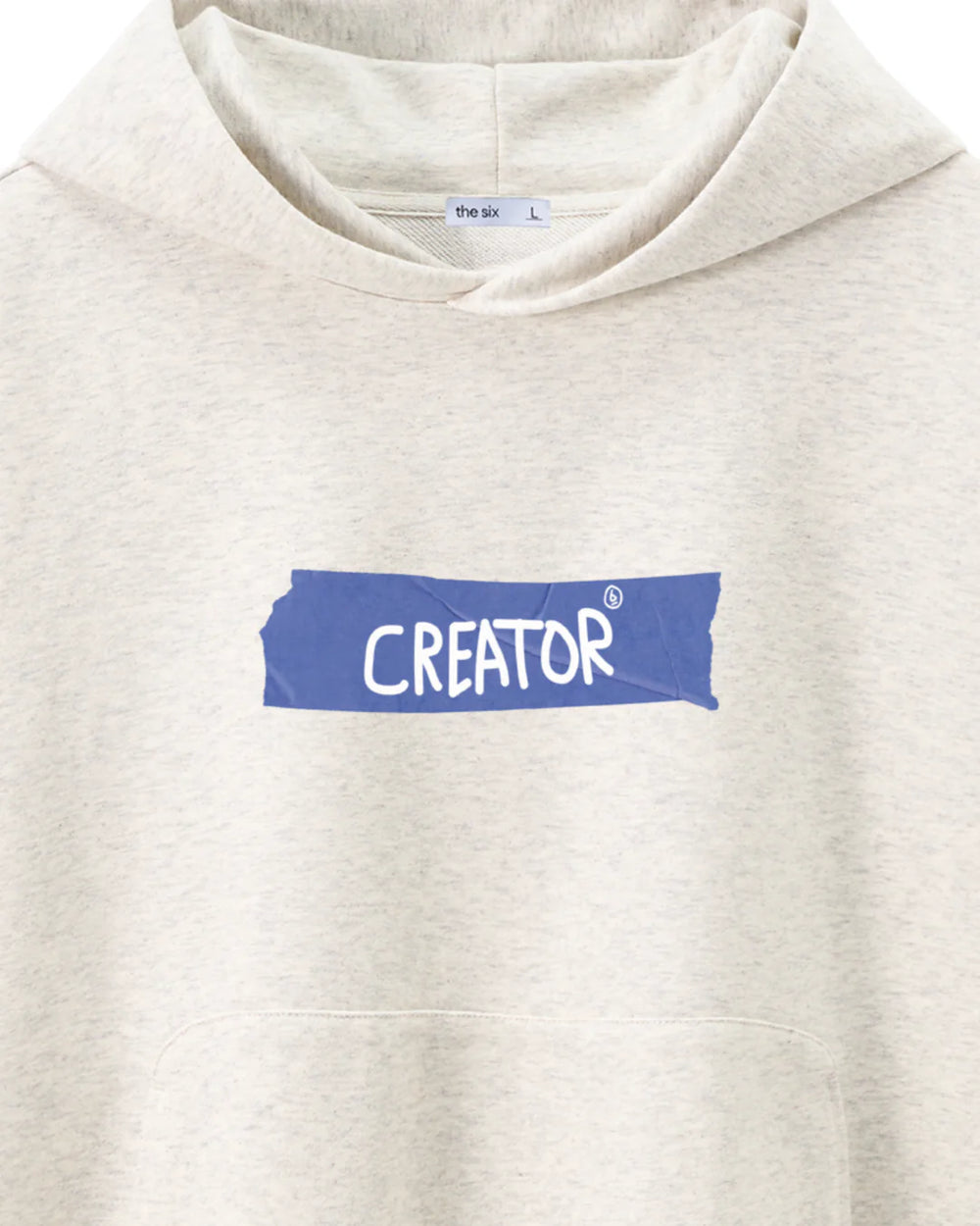 Oversized Hoodie Creator Light Grey · 400 GSM