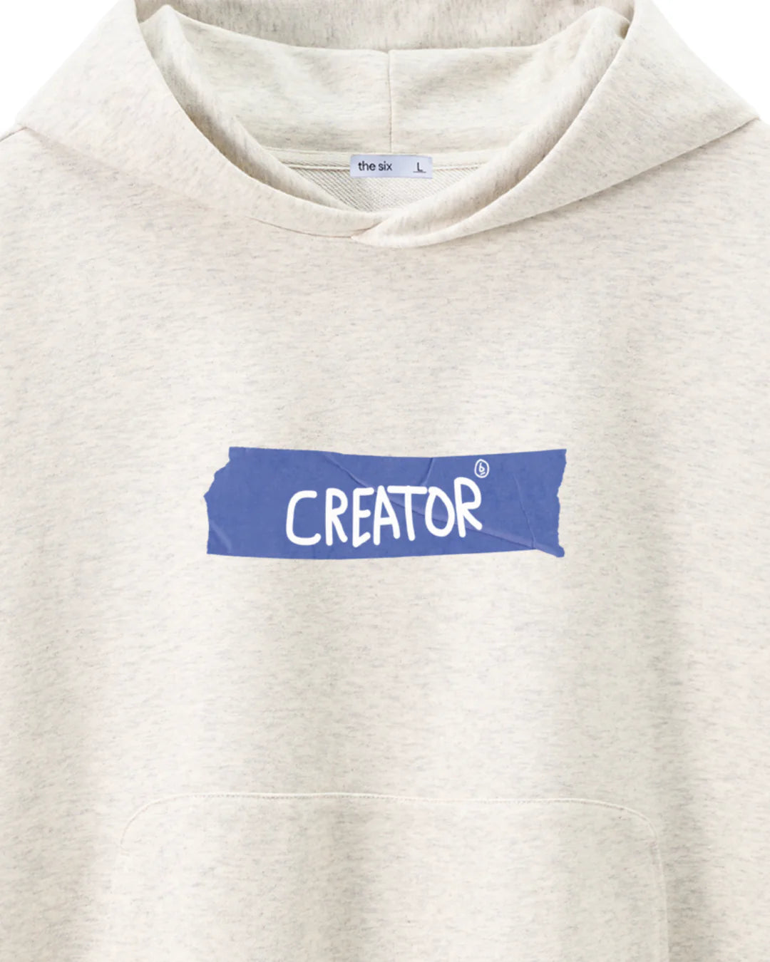 Hoodie CREATOR light grey