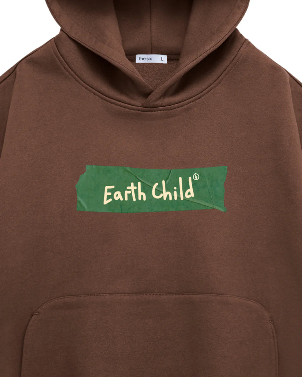 Oversized Hoodie Earth Child Brown · 400 GSM