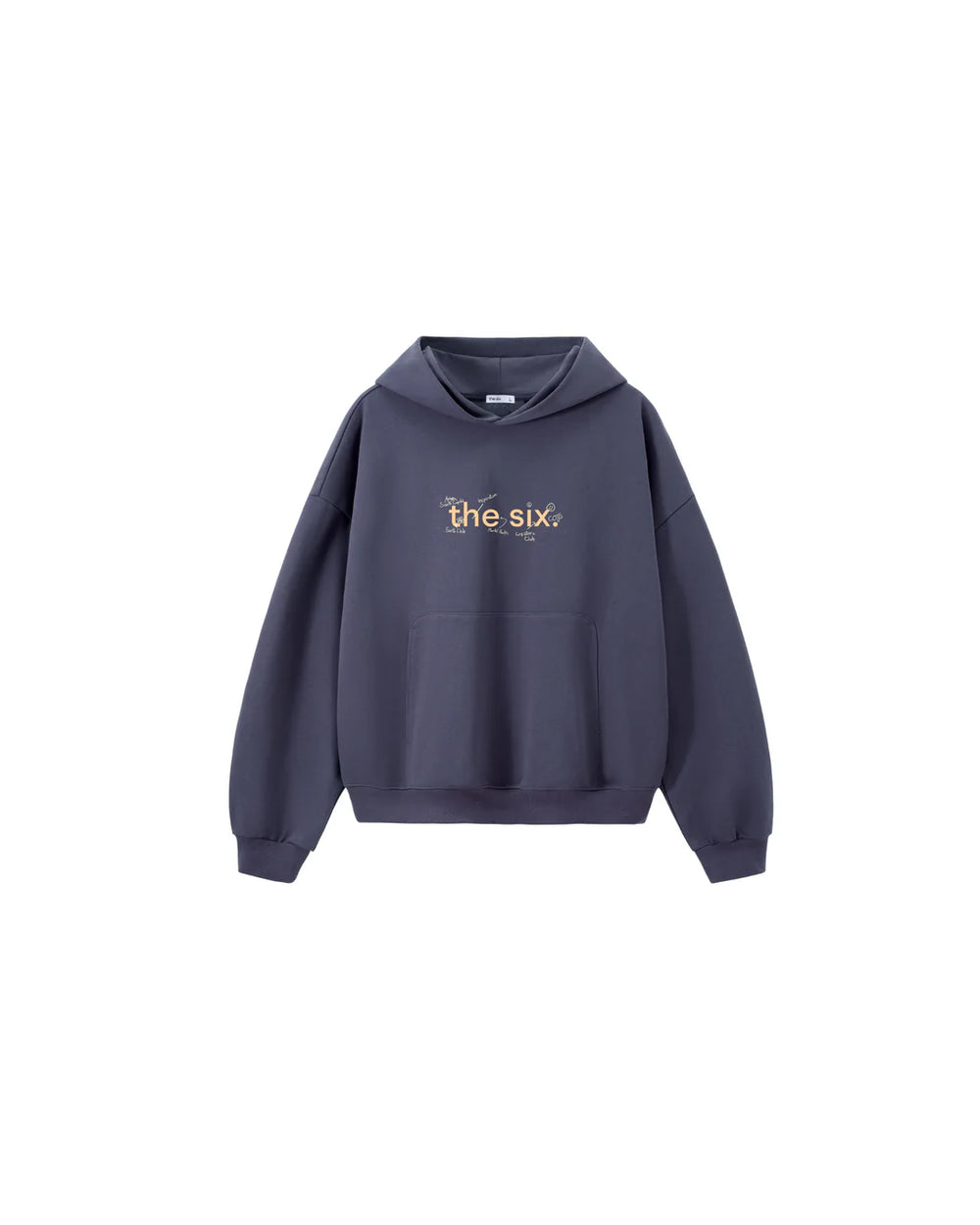 Oversized Hoodie THE SIX Dark Purple · 400 GSM