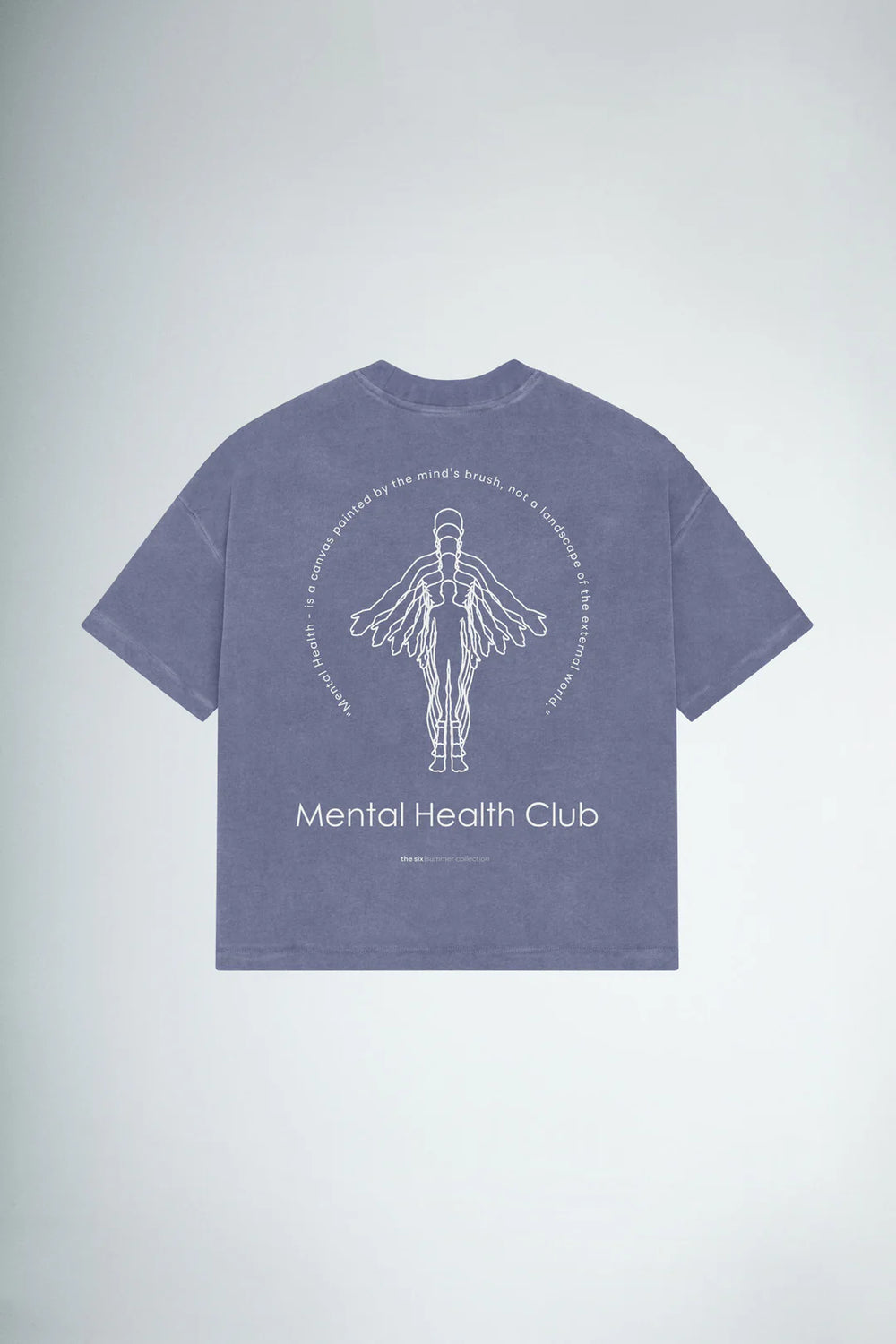 T-Shirt Mental Health LightBlue Grunge